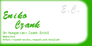 eniko czank business card